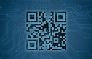 blue qr code